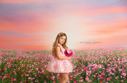 Rosy Wildflower Stroll