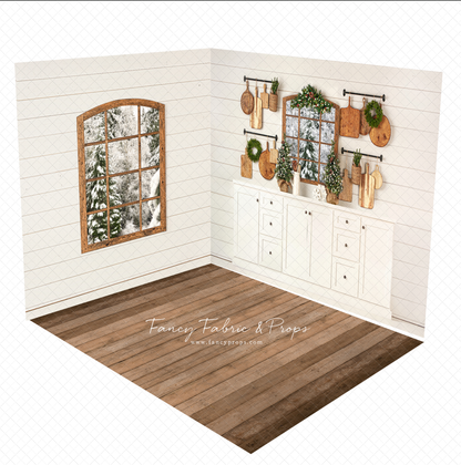 Rustic Snowy Kitchen Room