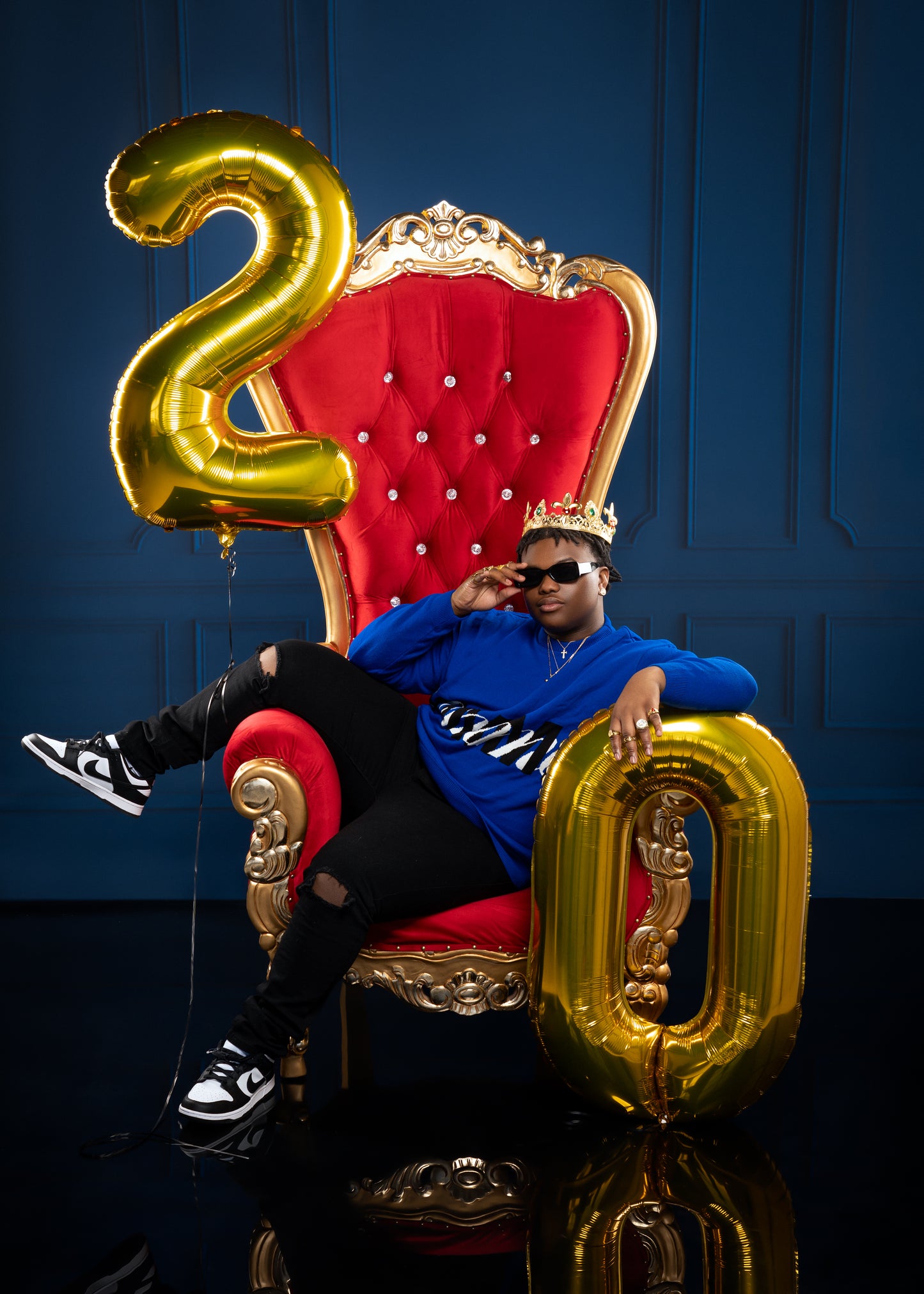 Midnight Wainscoting Wall