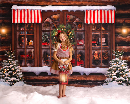 Santa's Workshop Window