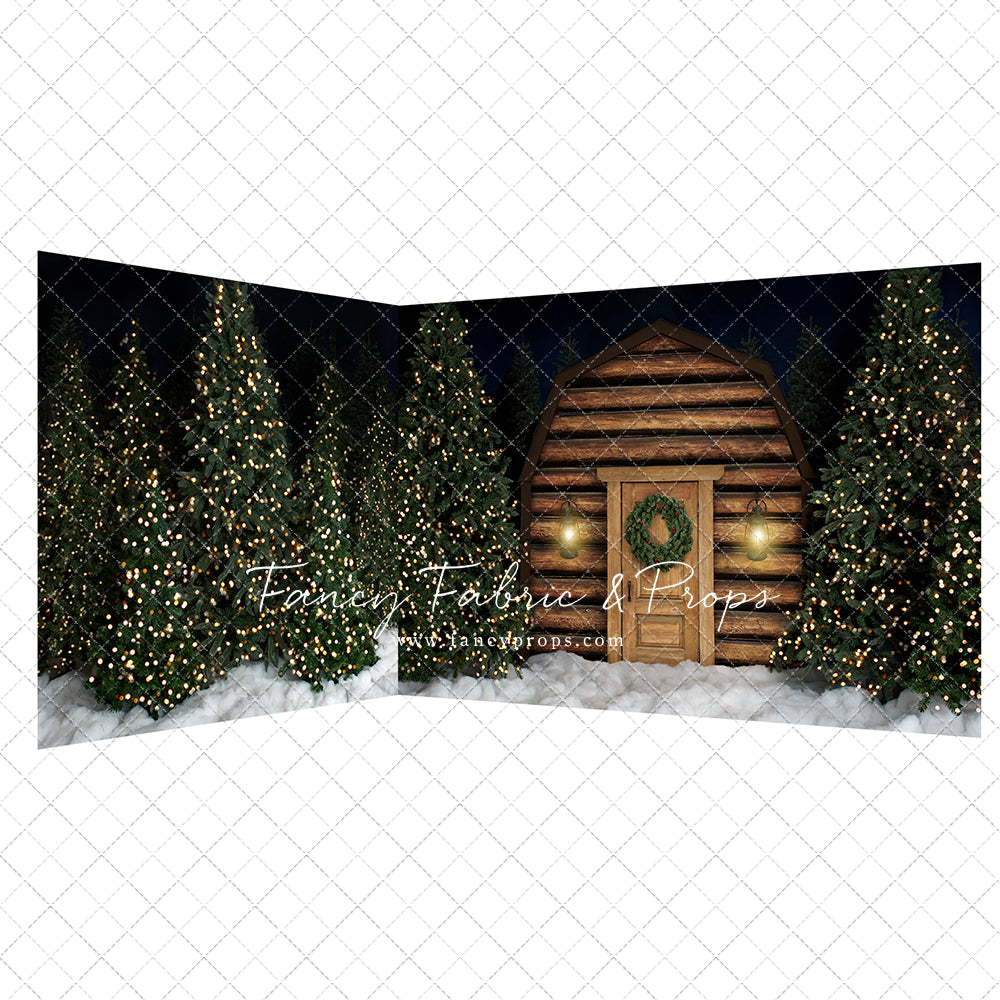 Snowy Christmas At The Cabin 2pc Room