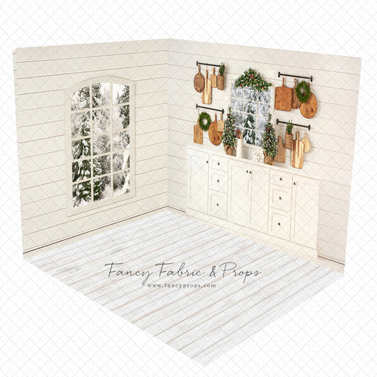 Snowy Country Christmas Room