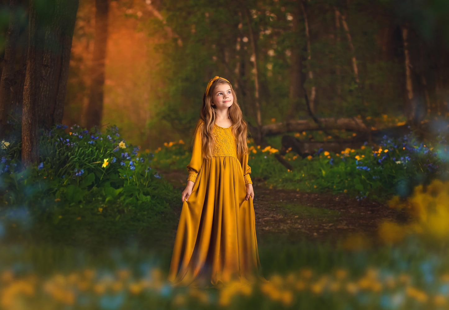 Spring Bluebell Path