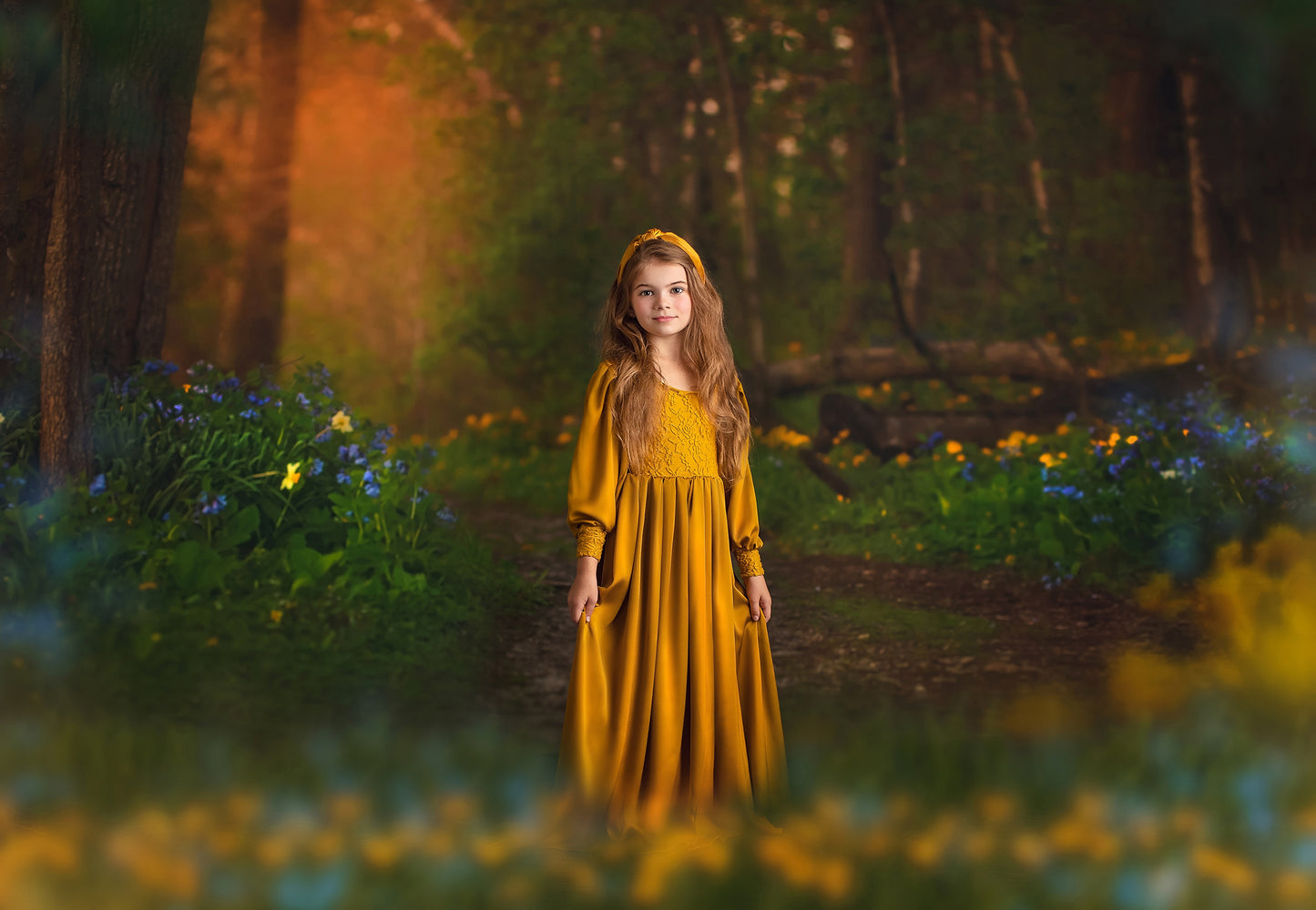 Spring Bluebell Path