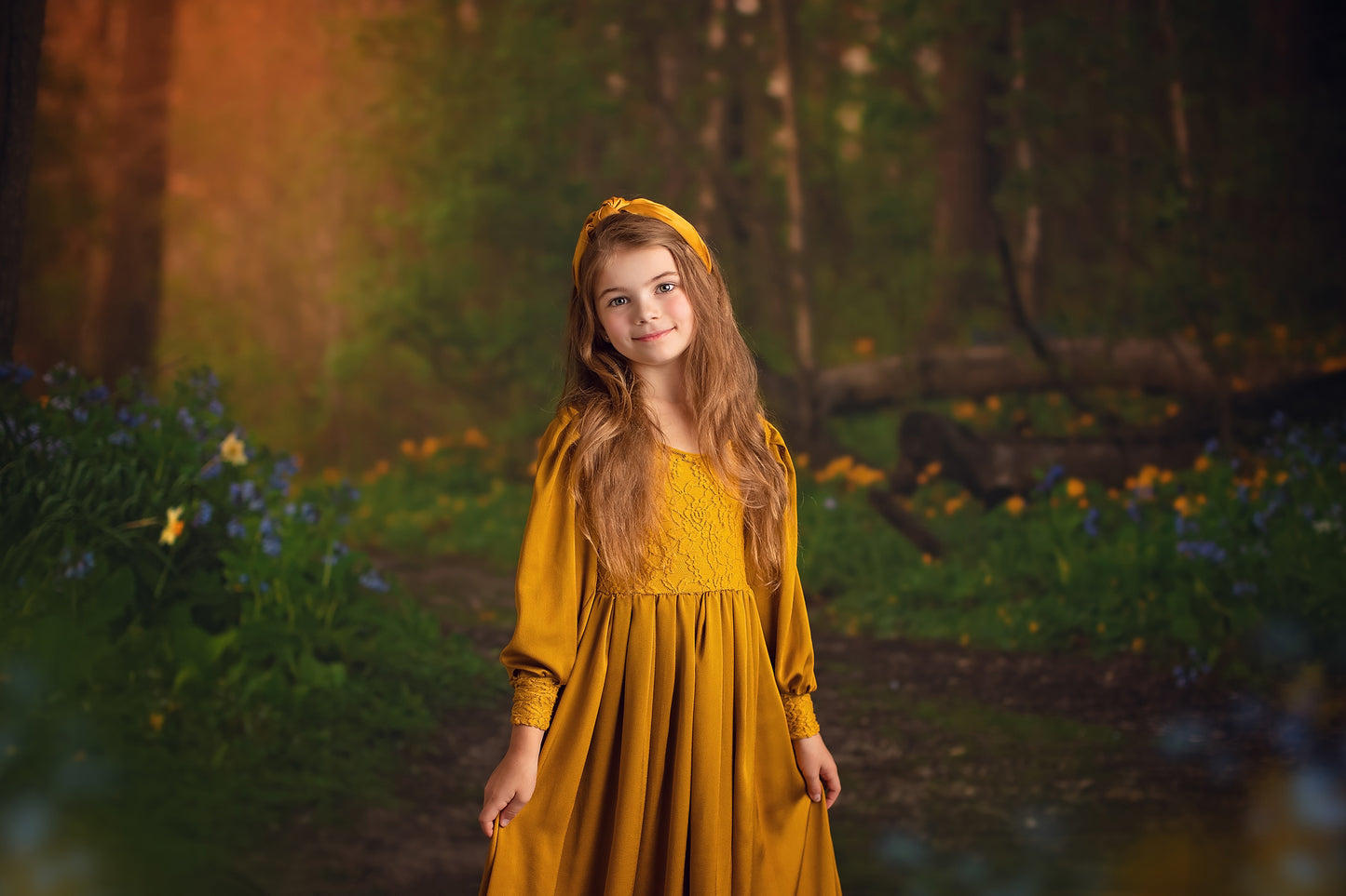 Spring Bluebell Path