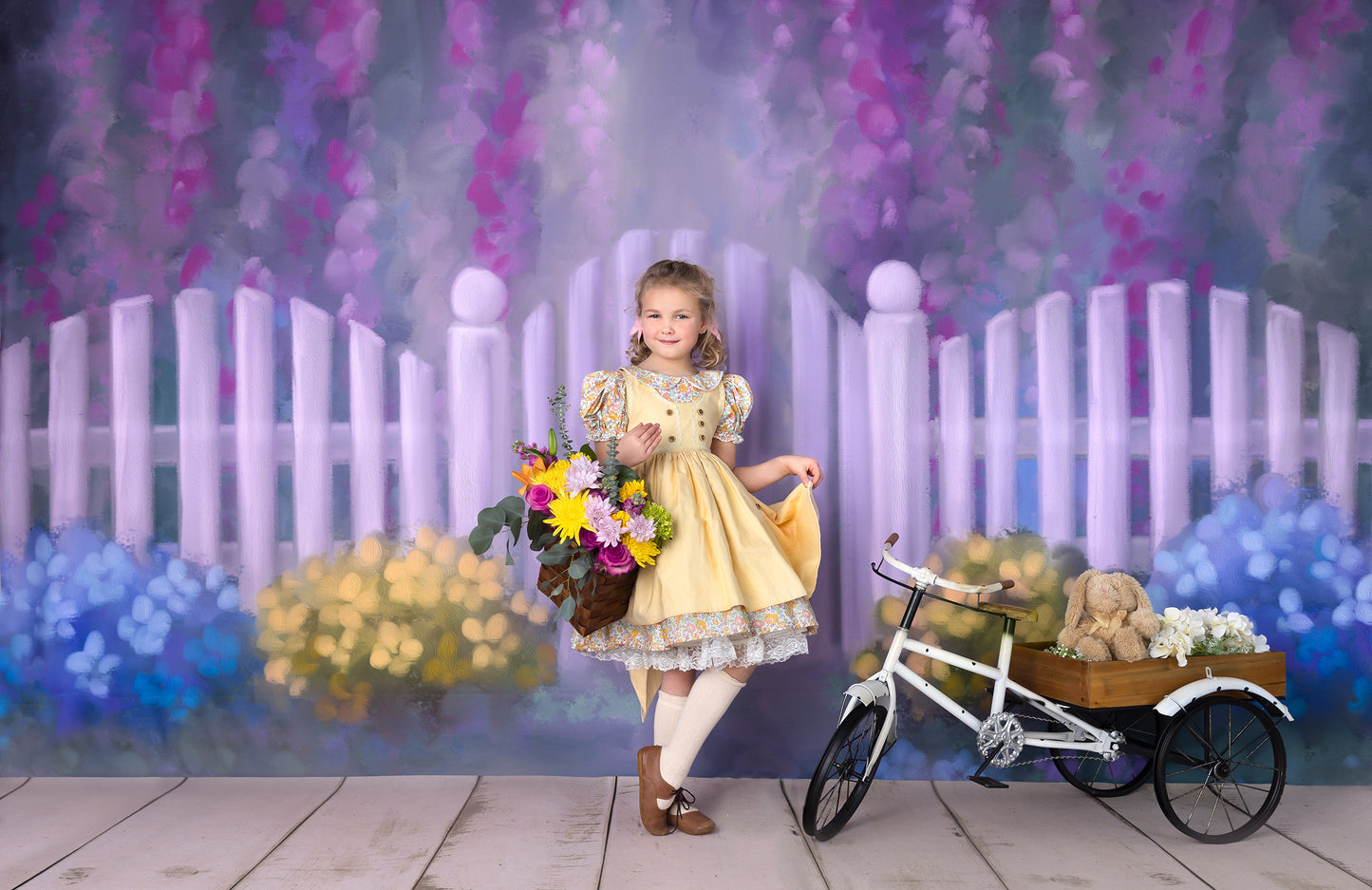 Fuchsia Garden - With Sweep Option