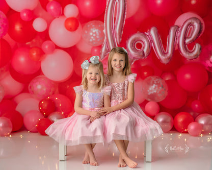 Valentine Party Balloon Wall