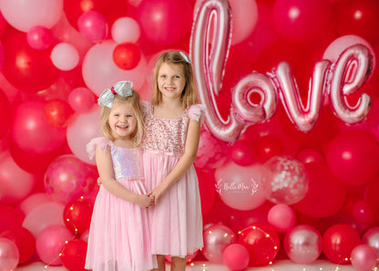 Valentine Party Balloon Wall