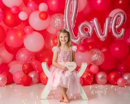 Valentine Party Balloon Wall