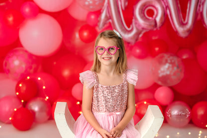 Valentine Party Balloon Wall