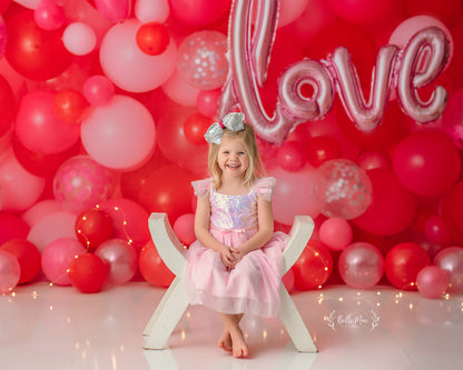 Valentine Party Balloon Wall