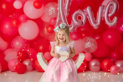 Valentine Party Balloon Wall