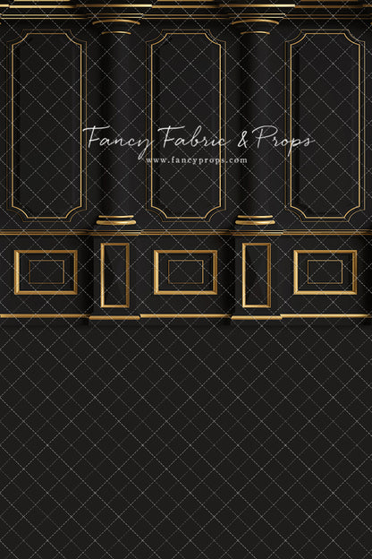 Dark Victorian Gold Wall - With Sweep Option