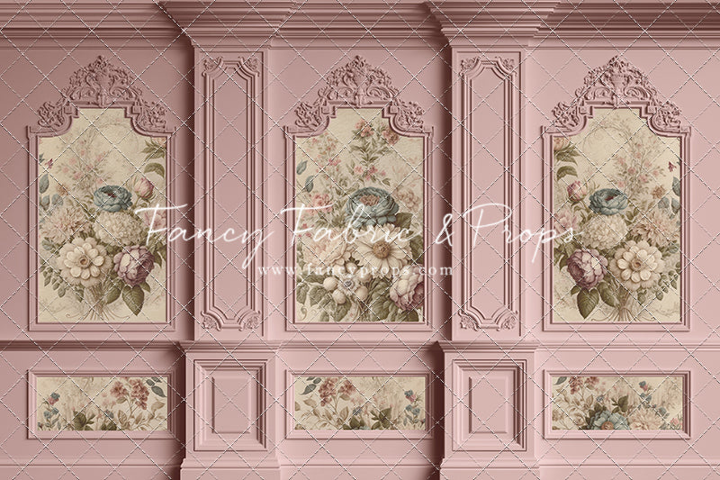 Rose Floral Victorian Wall - With Sweep Option