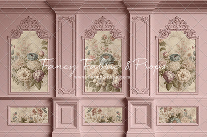 Rose Floral Victorian Wall - With Sweep Option