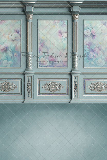 Sky Floral Victorian Wall - With Sweep Option