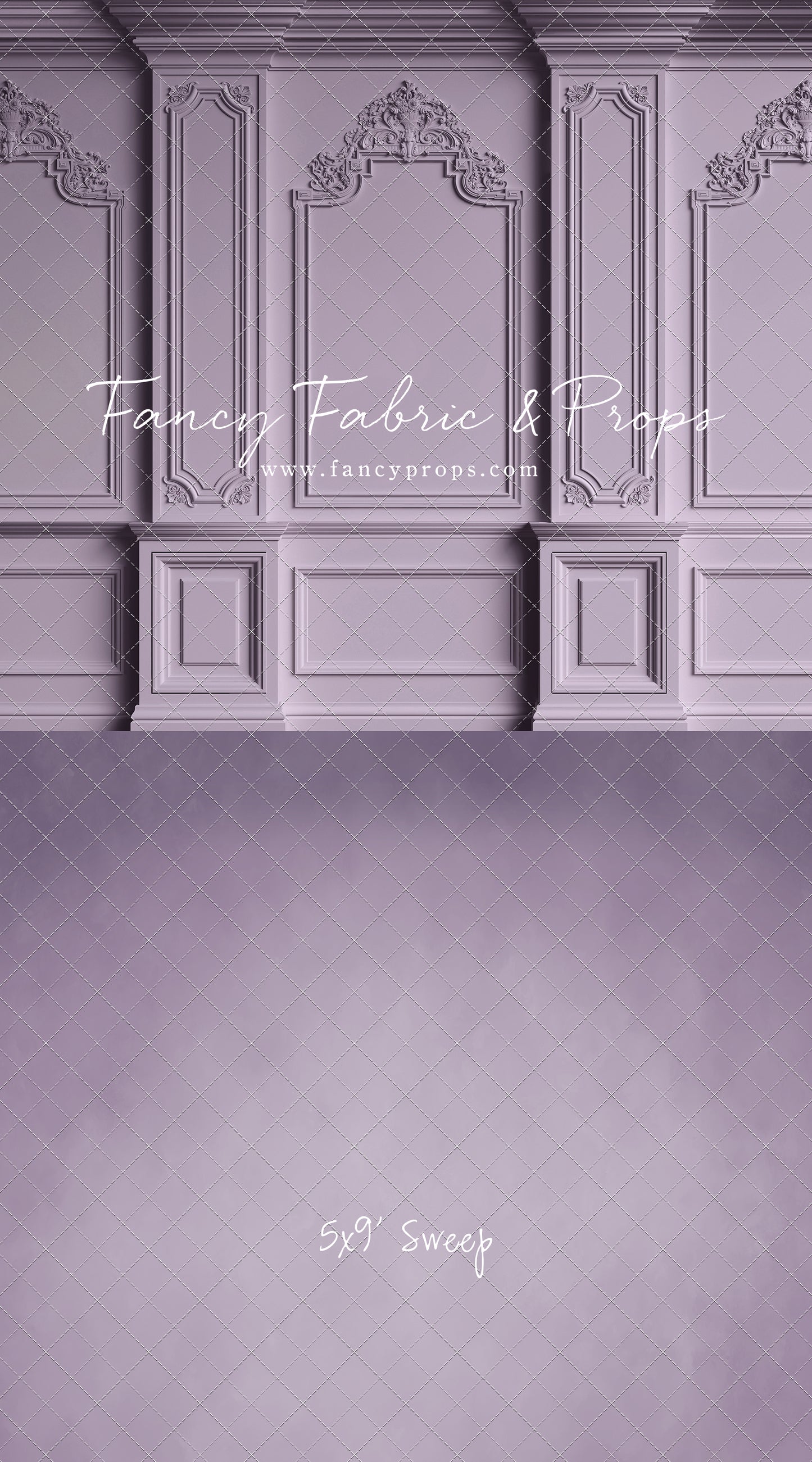 Classic Purple Victorian Wall - With Sweep Option