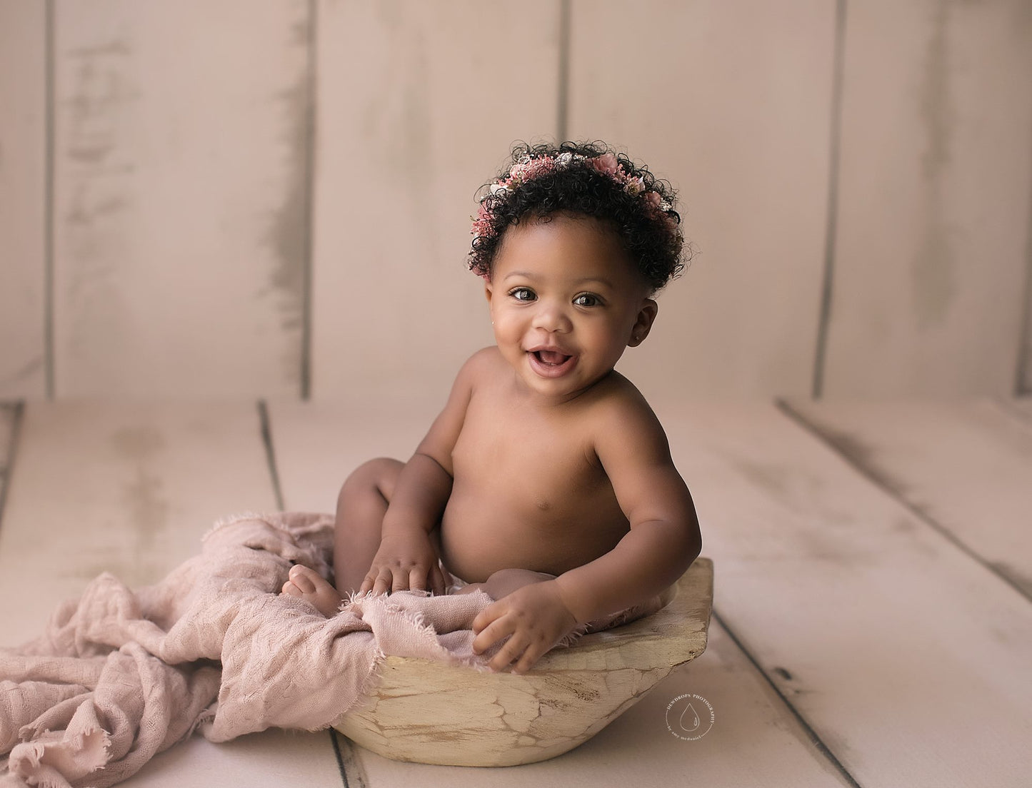 Amanda Cream Barn Wood Planks Mat Floor