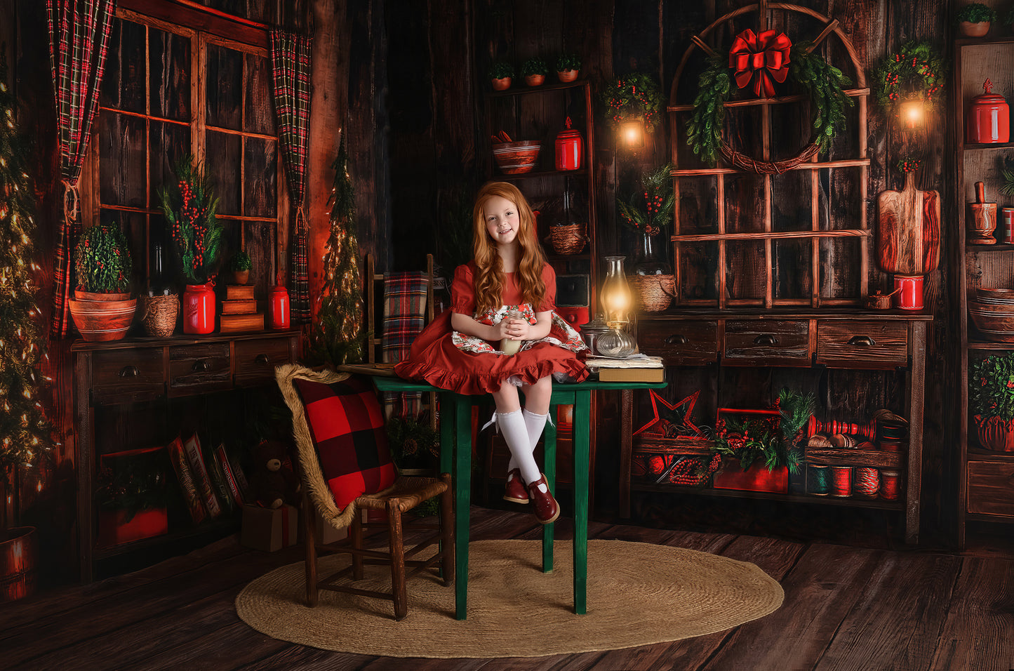 Grandma's Christmas Kitchen Room