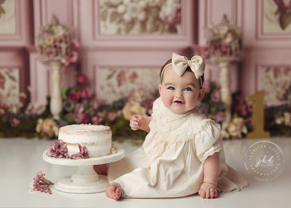 Rose Floral Victorian Wall - With Sweep Option