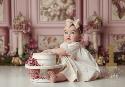 Rose Floral Victorian Wall - With Sweep Option