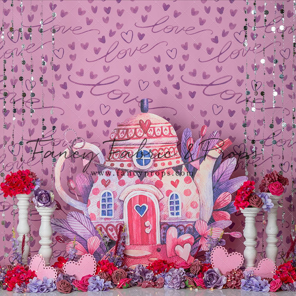 Tea Party Wall Mural Alice in Wonderland Wallpaper Alice Wallpaper