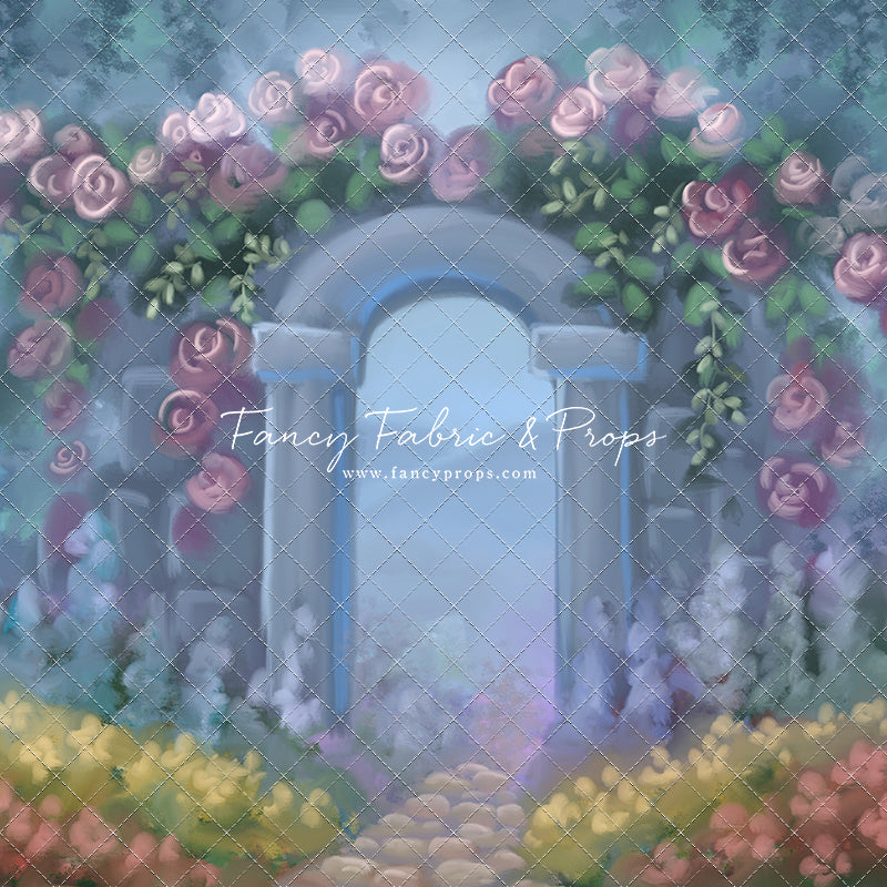 Blushing Rosette Archway