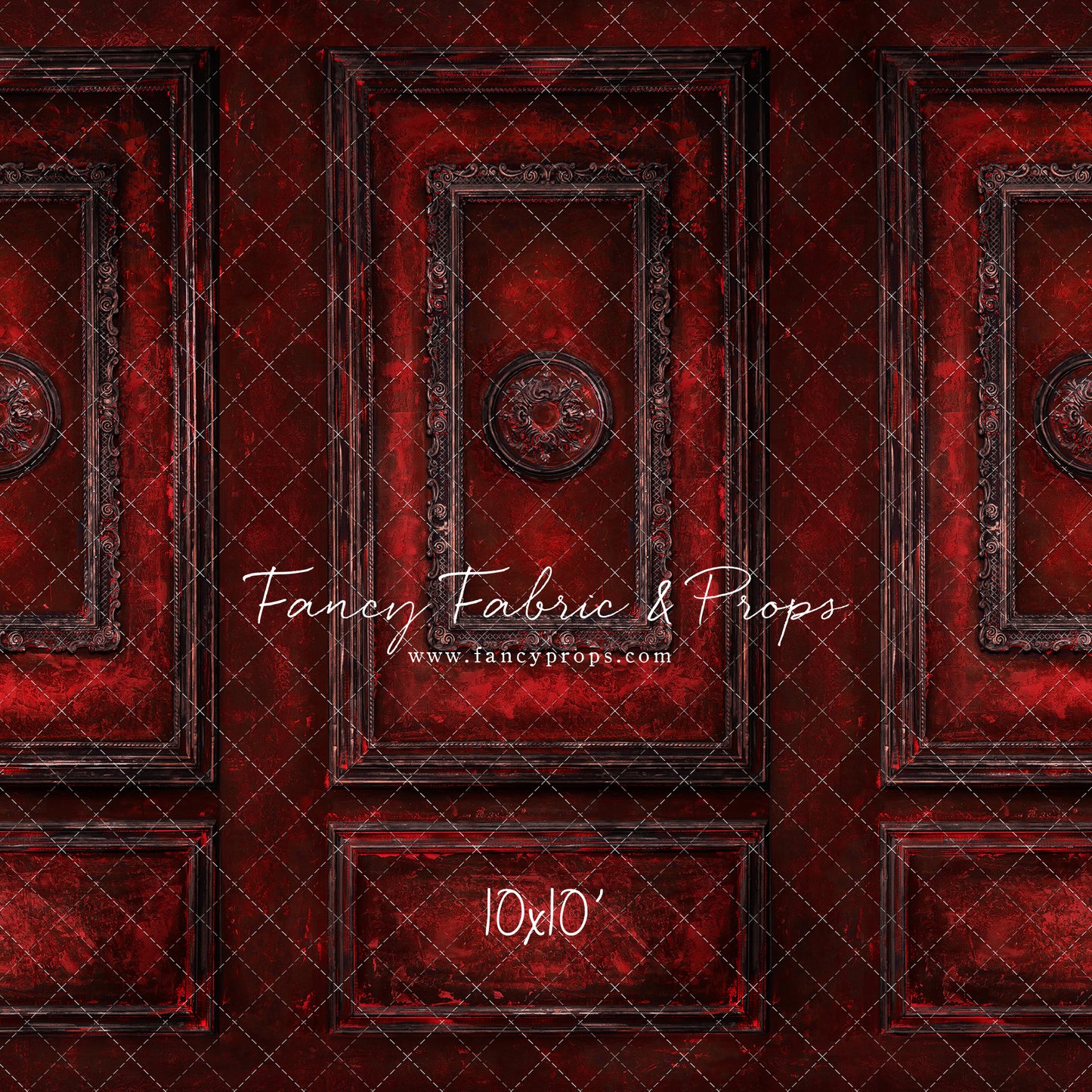 Crimson Antiqued Wall