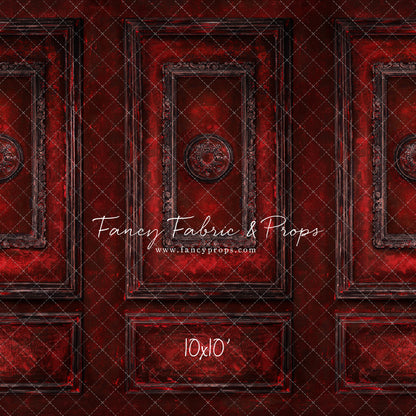 Crimson Antiqued Wall