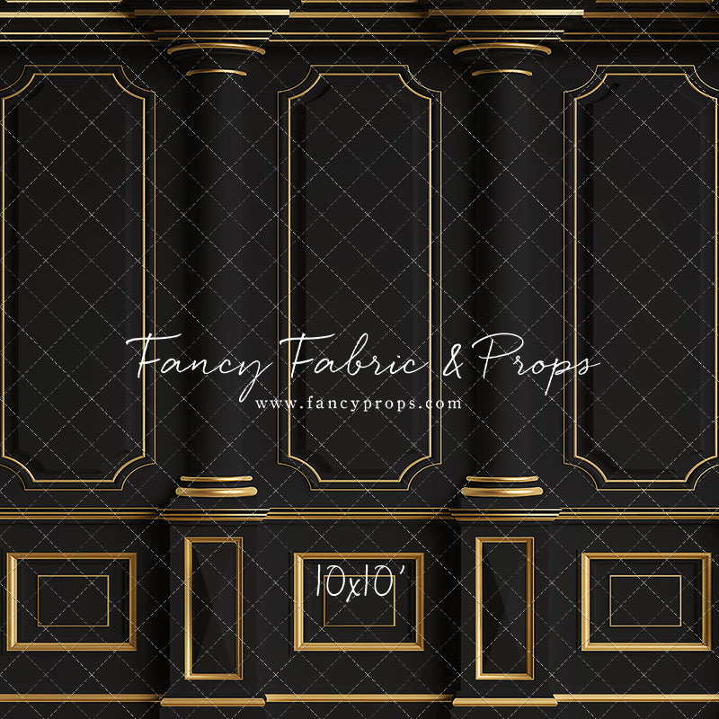 Dark Victorian Gold Wall - With Sweep Option