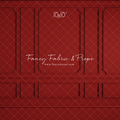 Red Wainscoting Wall