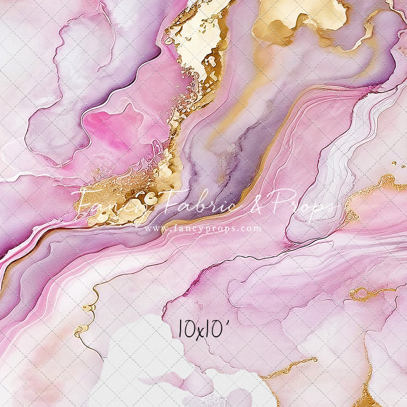 Rose Gold Marble Swirl - With Sweep Option