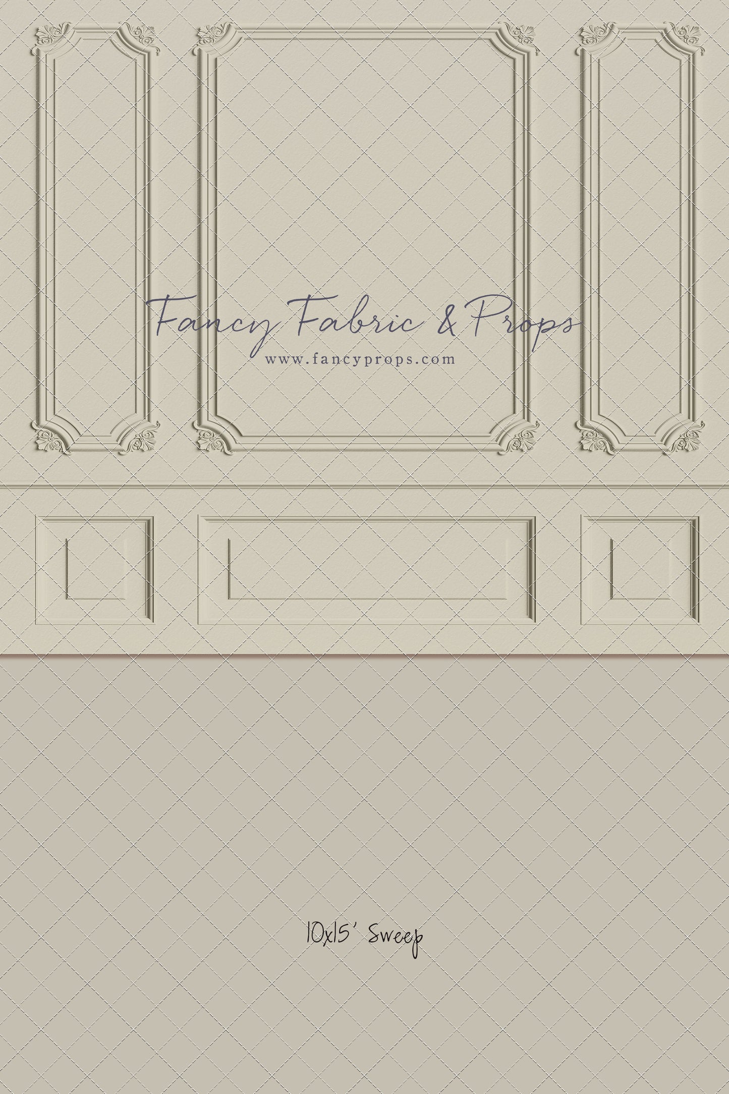 Classic Cream Wainscoting Wall - With Sweep Option