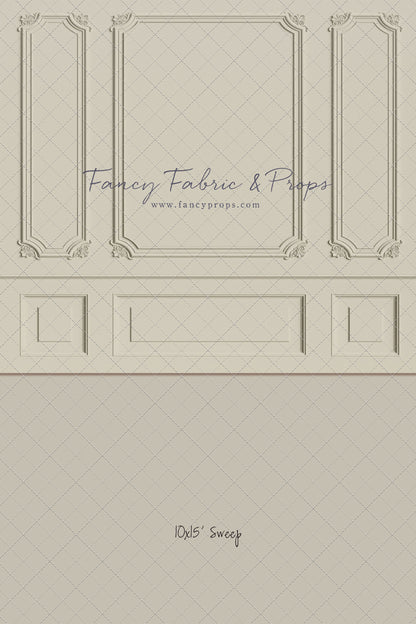 Classic Cream Wainscoting Wall - With Sweep Option