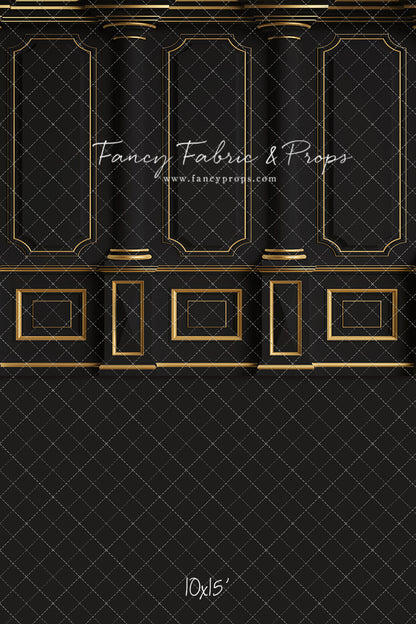 Dark Victorian Gold Wall - With Sweep Option