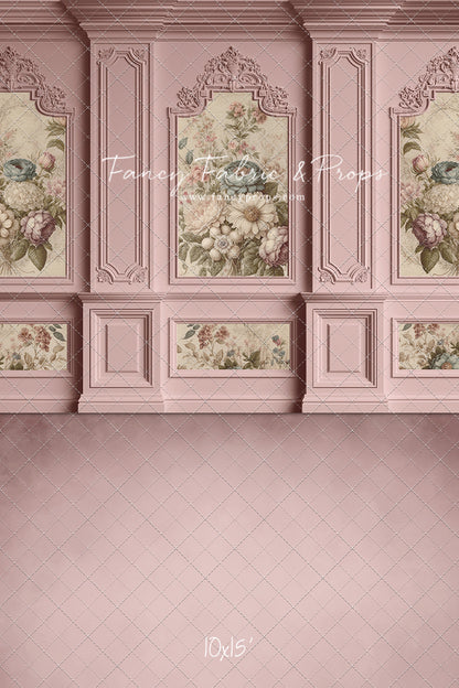 Rose Floral Victorian Wall - With Sweep Option