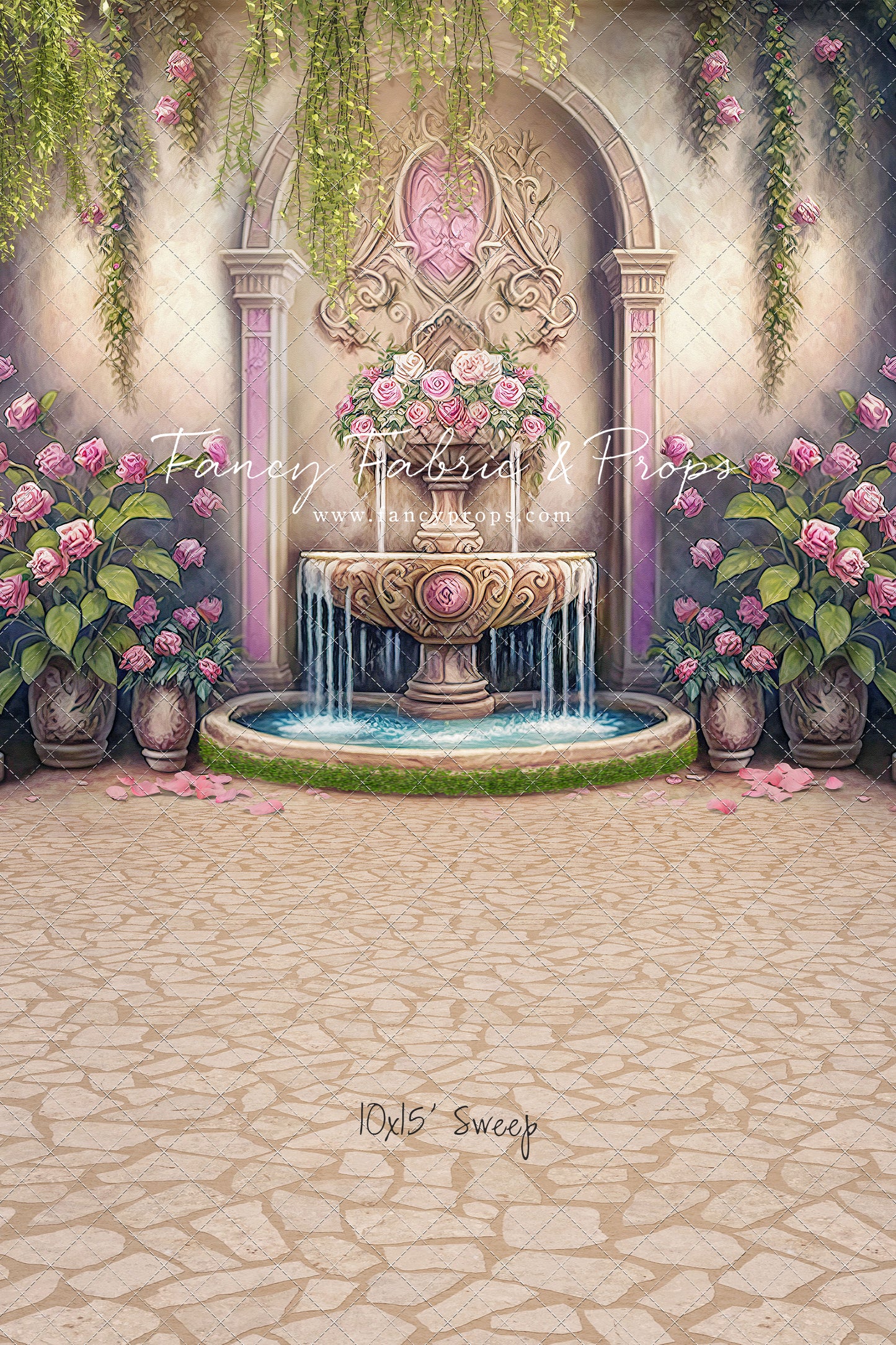 Pink Wishes Fountain - With Sweep Option
