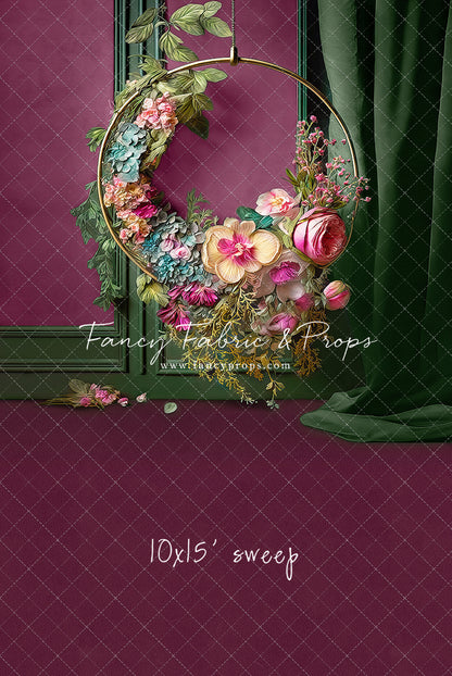 Magenta Elegant Hoop - Sweep Sizes Only