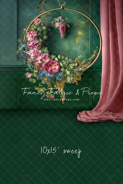 Rose & Evergreen Elegant Hoop - Sweep Sizes Only