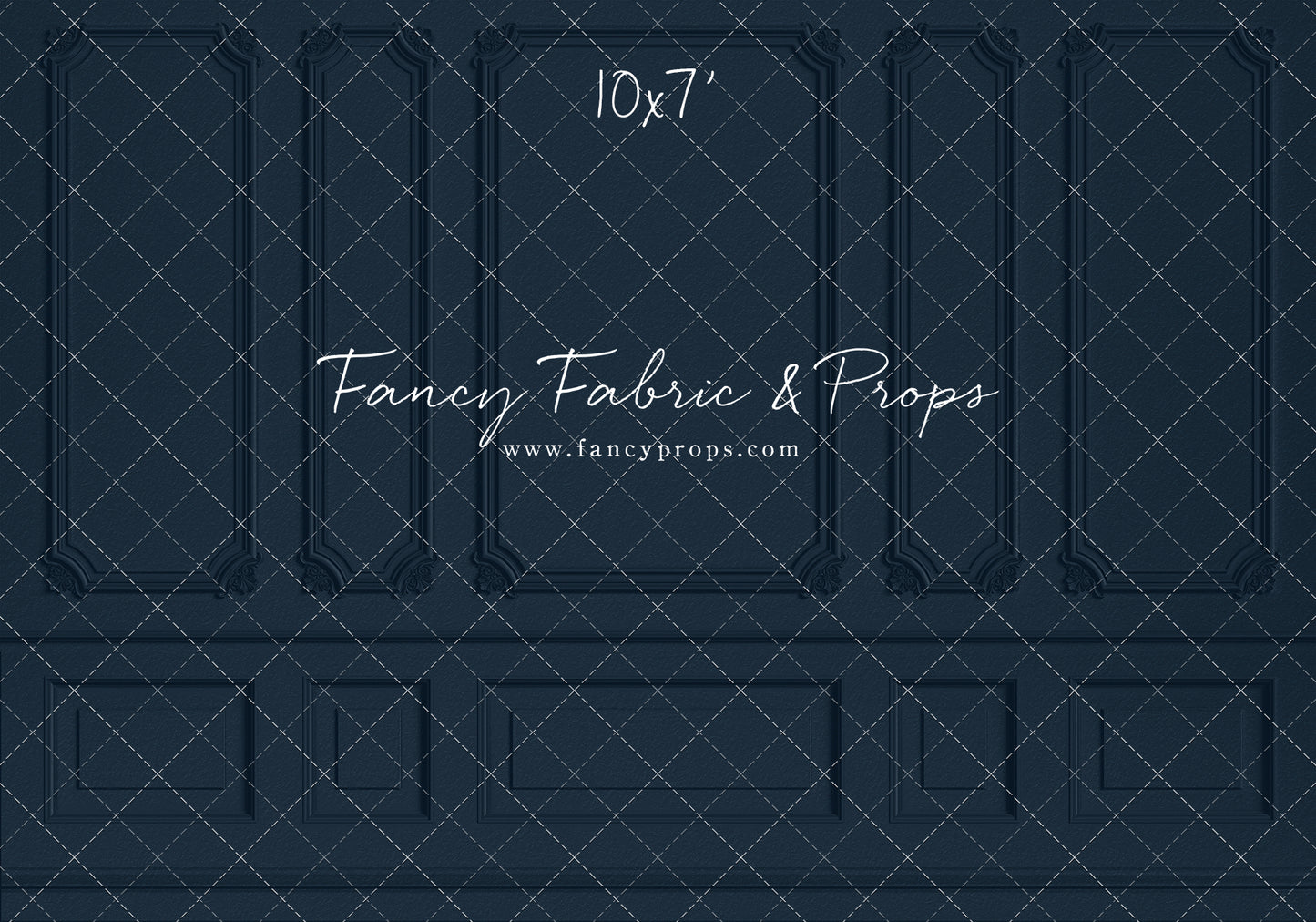 Classic Navy Wainscoting Wall - With Sweep Option