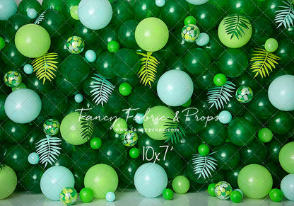 Cool Blue Tropical Balloon Wall