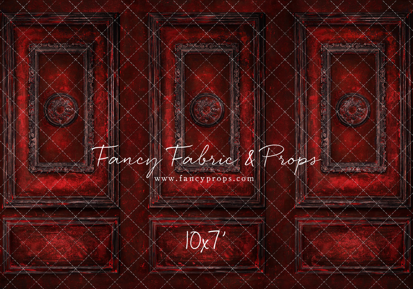 Crimson Antiqued Wall