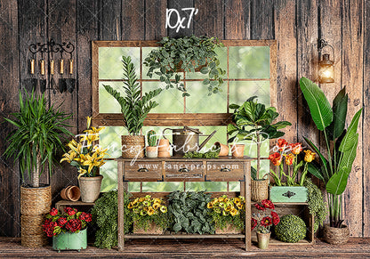 Rustic Floral Garden Shed 2pc Room