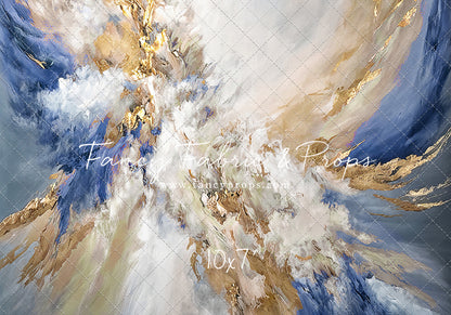 Navy Marble - With Sweep Option