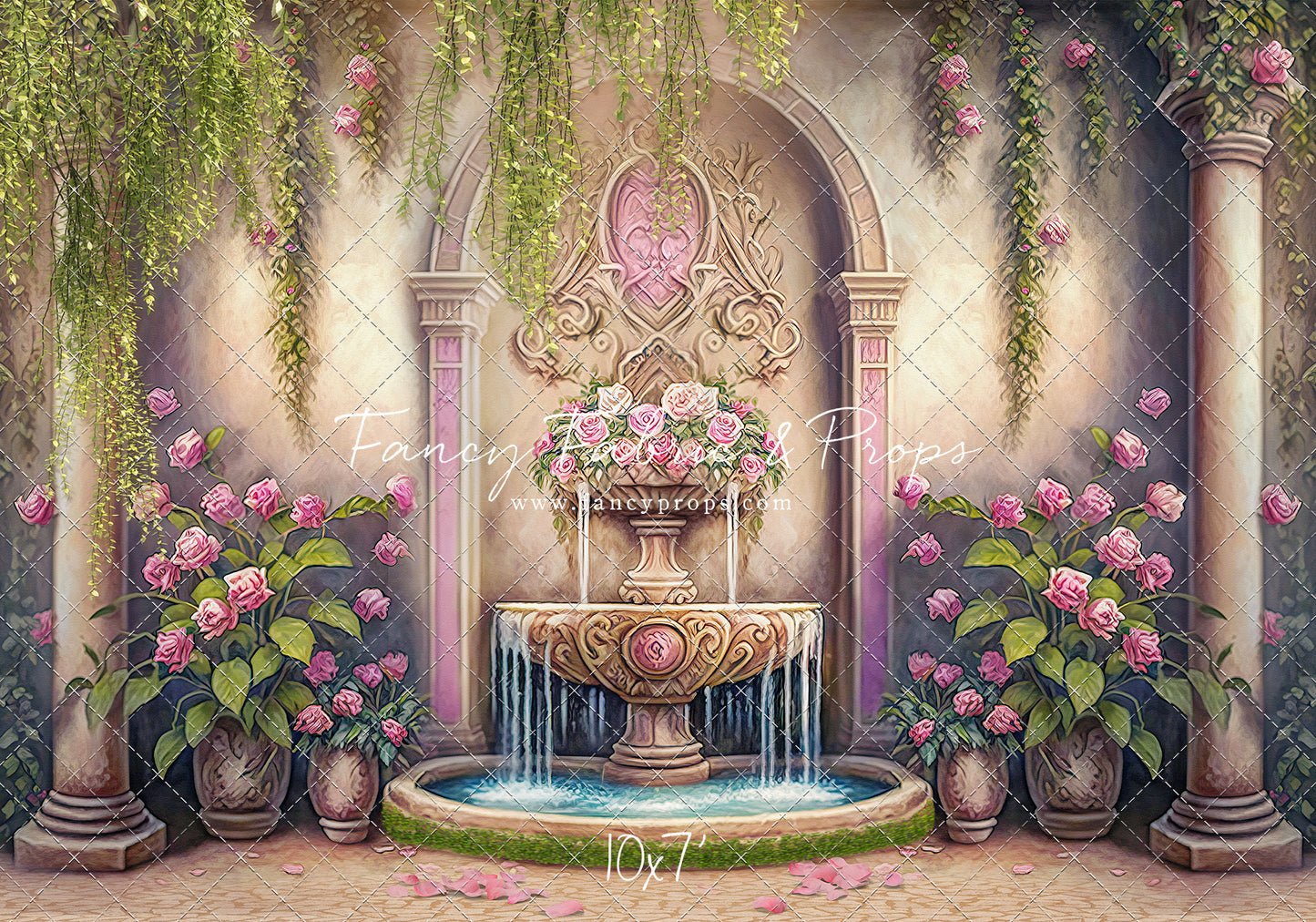 Pink Wishes Fountain - With Sweep Option