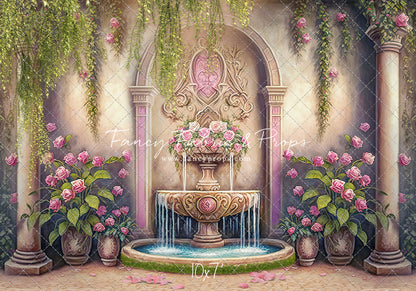 Pink Wishes Fountain - With Sweep Option