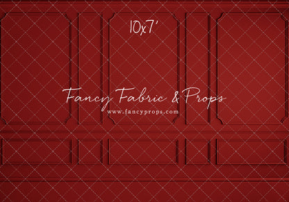 Red Wainscoting Wall