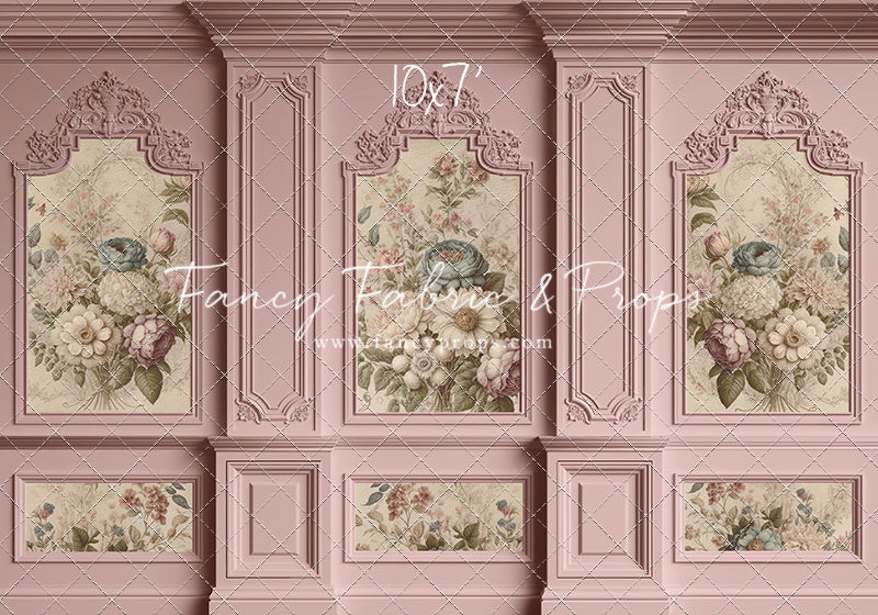 Rose Floral Victorian Wall - With Sweep Option