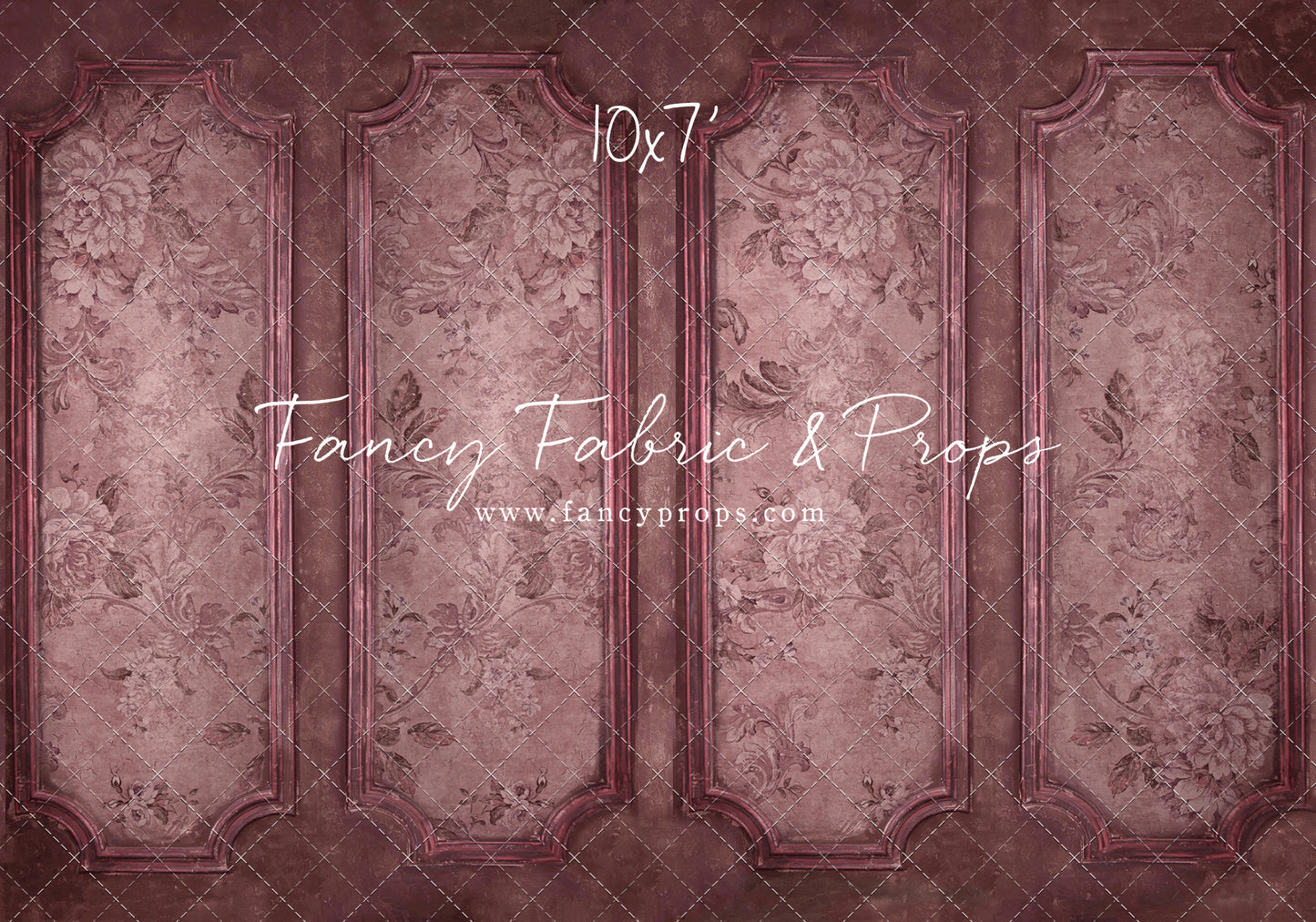 Rose Floral Wainscoting Wall