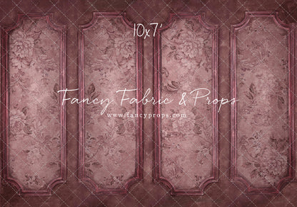 Rose Floral Wainscoting Wall